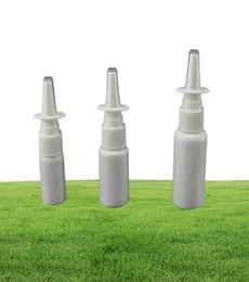 50pcslot 10 ml 15 ml 20 ml 30 ml 50 ml bianco bottiglie spray nasali di plastica vuoto bottiglie spray per spruzzatura a nebbia a spruzzo ridotto a spruzzo 1261487