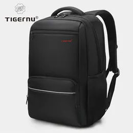 Tigernu Marka Anti Hırsızlık 156Inch Erkekler İş Dizüstü Türbesi USB Ücreti Mochila Mochila Gençler İçin Su Geçirmez Okul Çantası 240329