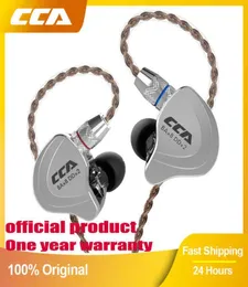 CCA C10ヘッドフォン4BA 1DDハイブリッドテクノロジーHIFI IN EAR MUSIC DJ GAMER SPORT EARPHONE ACTIVE NOICEキャンセルモニターヘッドセット6722512