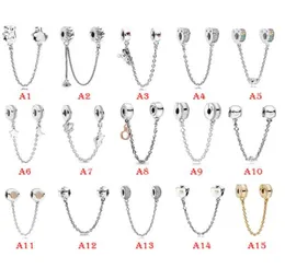 NUOVI Braccialetti in fila d'argento da 925 braccialetti sicuri catena di arcobaleno arcobaleno amille d'oro della corona per donne europee gioielli di moda originale 3953241