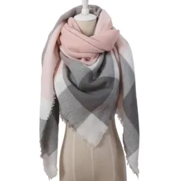 2019 New Women039s Triângulo de inverno Triângulo xadrez de capa de cashmere quente feminino xale feminina pashmina lady bandana envolve manta bandana69623658157