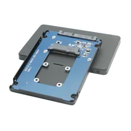 Karten msata bis 2.5 SATA -Adapter Msata Gehege SATA III II MSATA SSD bis SATA3 mit 7 mm Aluminiumgehäuse