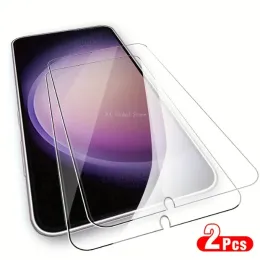 2pcs الزجاج المقسّر لـ Samsung Galaxy A54 A34 A14 A13 Screen Protector for Sumsung A32 A52 A72 A33 A53 A73 Film