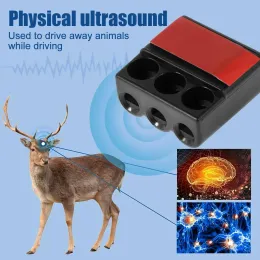 4Pcs Deer Warning Whistles Device Plastic Deer Repelling Whistles Durable Mini 3-Hole Car Whistle Save Deer Whistle Animal Alert