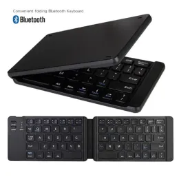 Tangentbord Ny Mini Bluetooth trådlöst tangentbord Portable Ultrathin Folding Keyboard för mobiltelefon Tablett Computer Universal med pekplatta