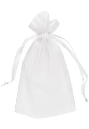 200 pezzi di borse di organza bianca sacca regalo per matrimoni BASSEGGIO 13 cm x18 cm 5x7 pollici 11 colori avorio oro blu7380257