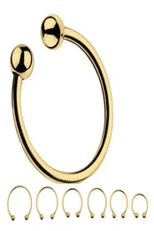 Masaż przedmioty męska brzegowość stal nierdzewna pierścień penisa 6 rozmiarów złote srebrne pierścienie kutasa seksowne zabawki dla mężczyzn Męskie masturbate Men039s 4960574