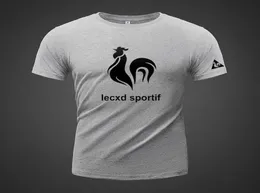 Le Coq Sportif Summer Klasik Kısa Kollu Tshirt artı Gevşek Yağlı Erkekli Çok Yönlü Spor Yarım9030159