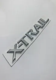 3D Car Rear Emblem Badge Chrome X Trail Letters Silver Sticker For Nissan XTrail Auto Styling9584635