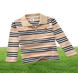 Designer -Marke Kinder Luxus -Kleidung Jungen Langzeithemden Langarm Polo -Hemd Teenager Sommer Dreeses 2105292830337