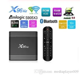 X96 Air Android 90 8K 4k TV Box Amlogic S905X3 4GB 64GB 24G5G Dual WiFi USB30 BT40 H2654231465