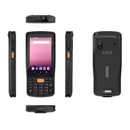 Новый 4 -дюймовый ручный корм для Android PDA 4GB+64GB 1D2D Scanner Scanner Reader 4G Wi -Fi GPS Складные данные Инвентарь