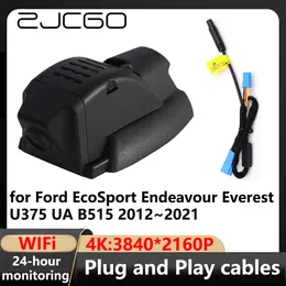 ZJCGO 4K WiFi 3840*2160 DVR DVR Dasp Camera kamera wideo dla Ford Ecosport Endeavour Everest U375 UA B515 2012 ~ 2021