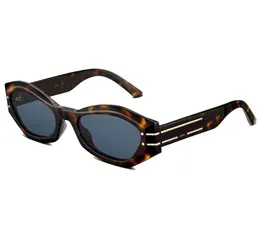 Damen Sonnenbrille Signature B1U Cats Eye Dick Frame Mode Catwalk Brille für Frauen Schwarze Brille Klassische Allmatch UV Prote3261106