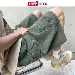 Lappster Y2K Streetwear Stars last Shorts Sommarövergripande män HARAJUKU Baggy Shorts Korean Fashions in Sweat Shorts 240401