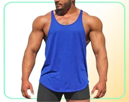 Muscleguys Spor Salonu Tank Tops Mens Sportswear Fannizasyon Vücut Geliştirme Erkekler Fitness Giyim y Geri Egzersiz Yelek Kolsuz Gömlek4484220