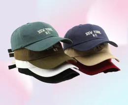 Capace de beisebol de algodão Sleckton para mulheres e homens moda New York Borderyy Hat Casual Snapback Hats Summer Sun Caps Unisex AA220302399349