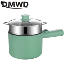 Pots Dmwd Multifunktional Cooking Pot Mini Hotpot Elektrische Pfanne Nicht -Stick -Omelette Frittieren Pfanne Nudel Lebensmittel Eintopf -Suppenheizung 220V