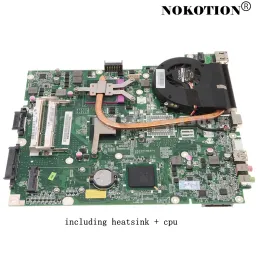 Moderkort Nokotion MBNC706002 MBEDX06001 MBEDU06001 för Acer Emachines E528 Laptop Motherboard DA0ZR6MB6E0 DA0ZR6MB6F0 med kylflänsen+CPU