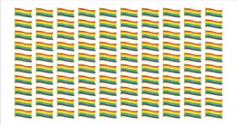 Hela 100st Gay Pride Pins LGBTQ Rainbow Flag Brooch Pins For Clothy Clothes Bag Decoration H1018242B9956653