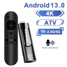 BOX transpeed amlogic S905Y4 ATV Android 13 TV Stick With Voice Assistant TV Apps Bt 5.0 Dual Wi -Fi 2GB DDR4 Suporte 4K Vídeo 3D TV