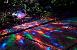 Эффекты солнечная энергия светодиодная проектор светло -красочный вращающийся открытый садовый газон Home Curtyard Рождественский декор 64127617782236