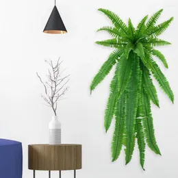 Fiori decorativi Fuce Fern Decorazione della pianta verde artificiale Resistente ai raggi UV per il matrimonio riutilizzabile per il giardino domestico