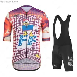 Radsporttrikot Sets 2022 Team Cycling Trikot Set Summer Ropa Ciclismo Men Red Short Seve Cycling Clothing Outdoor MTB Riding Bike Uniform Mallot L48