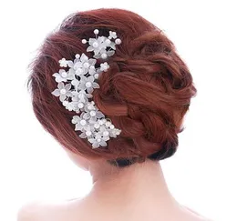 Pins per capelli da sposa da sposa da sposa di fiore di perle a buon mercato.