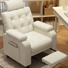 Läder lyxiga vuxna soffa vattentät lat slappna av nordisk stil singel soffa minimalistisk löpande divani Soggiorno hemmöbler