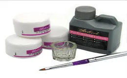Pro Acrylic Nail Powder Liquid 120 مل فرش Deppen Dish Acryl Poeder مسمار فن التصميم Acrilico Manicure Kit 1535623109