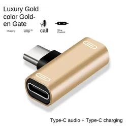 2024 Novo novo 2 em 1 USB C dividido tipo C Masculino para Dual Tipo C Feminino Feminino Adaptador de Charger Converter para fêmea dupla tipo C Dual