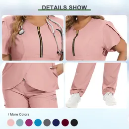 Nursing Scrub Medical Clothing For Women Multicolour Populära sjuksköterskoruniformer Läkare Operation Room Surgical Gown Spa Uniform New