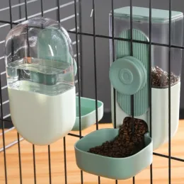 Pet Kafesi Asma Besleyici Otomatik Besleyici Su Çeşmesi Yiyecek Konteyneri Dispenser Köpek Kedileri Tavşan Pet Besleme Ürünü