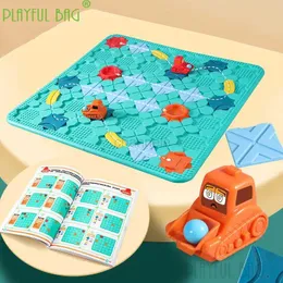 Intelligence Toys Parent Child Interactive Puzzle Game Maze Upgraded Version Denkweise 206 Off Road Return Forklift Childrens Toy UD13 240412