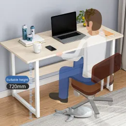 Tavolo da scrivania del letto minimalismo con audace scheda di telaio in acciaio per un soggiorno per computer apprendimento ufficio domestico mobili moderni