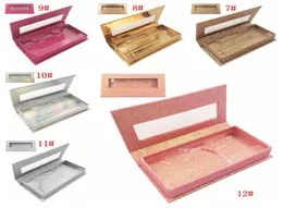 Блеск с блеском ресниц 3D Mink ресницы пустые на заказ упаковочные коробки блестящие ресницы из кафетки без ресниц DBC BH327876797
