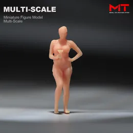 Minyatürler Boyasız 1/24 1/43 1/64 1/87 Ölçek Mini Bikini Kız Şortları Erkekler Figür Plaj Sahnesi Modeli Parçalar İçin Heykelcik Taşıtlar