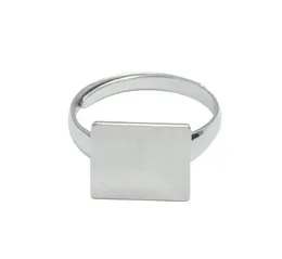 Beadsnice Quadratring Blanks 925 Sterling Silber Ring -Einstellung mit 12 mm Quadrat Flachkissen DIY Neujahr Geschenk Silberringe ID 334903065134