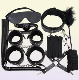 Plush Sm Props Binding Suit Leather Whip Hand and Foot Handcuffing Ball Adult Fun Training Lower Body Female Supplies Torture Tool8923928