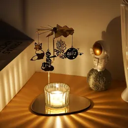 Świece obracające nordyckie Candels Uchwyt Nowoczesny metalowy luksusowe wazony świeczniki Wed Design Pe de Vela Tealight