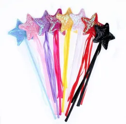 Halloween Children039s Dia lantejoulas Magic wand pentagram Party mascarada algemas angel stick stick wand star stick stick 7399177