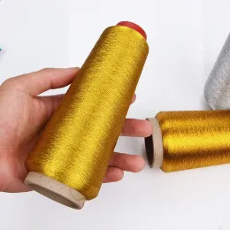 3600m/Roll Colorful Embroidery Cross Stitch DIY Manual Bright Silk Gold Thread Silver Thread Metallic Yarn Woven Line DIY Sewing
