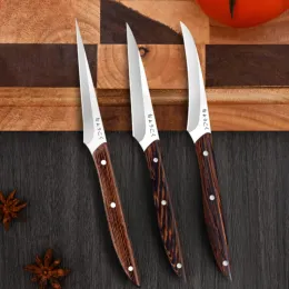 プライスカービングナイフ、シェフカービングセット、ニンジンフルーツプラッターカービングナイフ、プロのキッチンカービングナイフセット3個