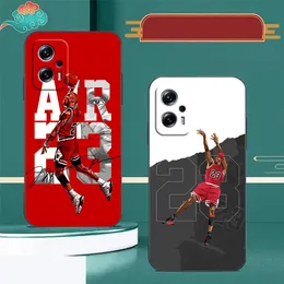 Basketball Number 23 Phone Case For Redmi Note 13 12 11 10 9T 9S 9 8 7 6 A1 Pro 5G 4G TPU Case Funda Coque Shell Capa Cover