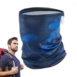 Caschi da moto Raffreddamento Face Scarf Men Donne Protezione da sole Outdoor Bandana Protezione Guida di seta di seta per alpinismo