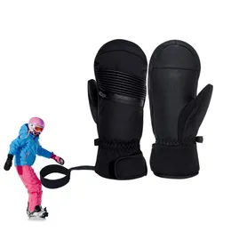 Snowboardowe rękawiczki wodoodporne rękawiczki narciarskie wiatroodporne gęste zimowe rękawiczki śniegu przeciwpoślizgowe rękawiczki rowerowe do snowboardu na świeżym powietrzu