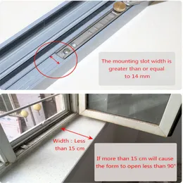 Telescopic Slides Windows Restrictor Windproof Brace Stopper Children Safety Locks Window Support Opener Fixed Angle Controller