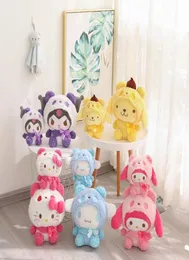 30cm Kawaii Peluş Bebekler Anime Kuromi Benim melodisi Cinnamoroll Cos Panda Serisi Oda Dekoru Kızlar İçin Yumuşak Oyuncaklar Doğum Günü Hediyesi9998558