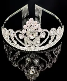 Clipes de cabelo Barrettes Princesa Crystal Tiaras and Crowns Farda de cabeça Girls Love Bridal Prom Crown Caseded Party Accessiories Jew1150044